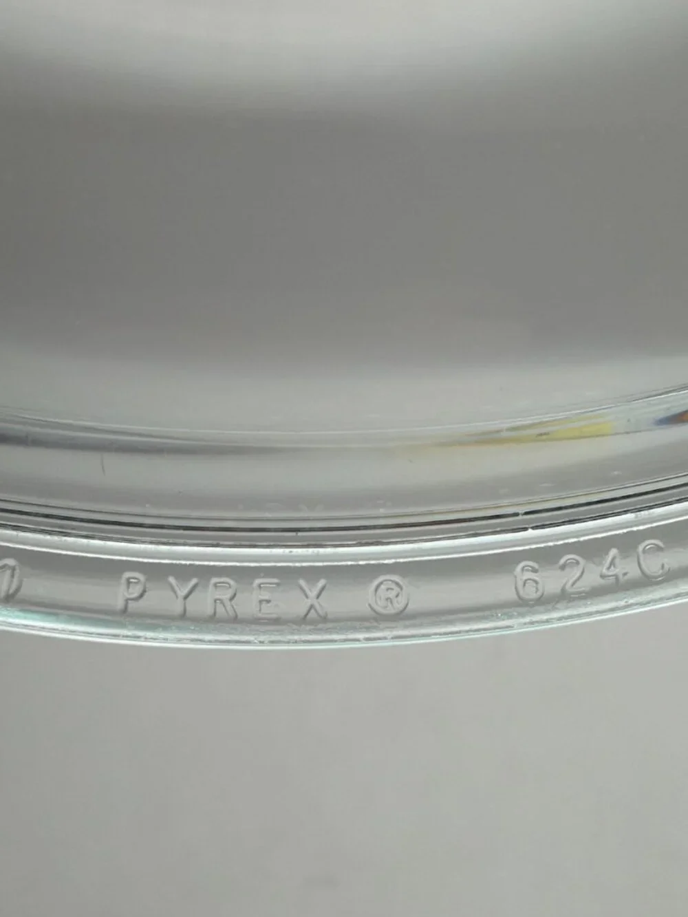 Vintage PYREX  624 C Clear Glass Replacement Lid 8‎ 3/4